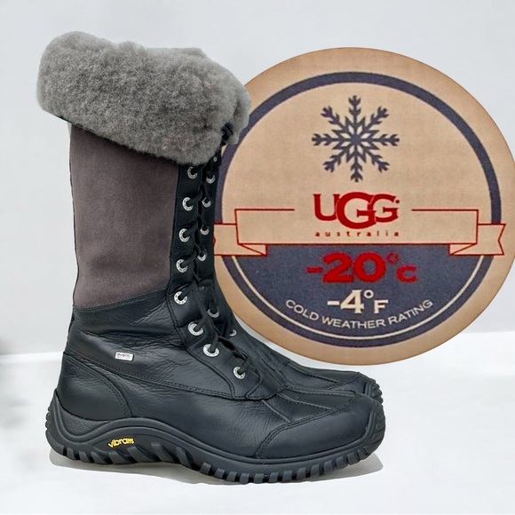 UGG Australia Adirondack Tall Waterproof Winter Snow Women’s Boots 10 Shearling